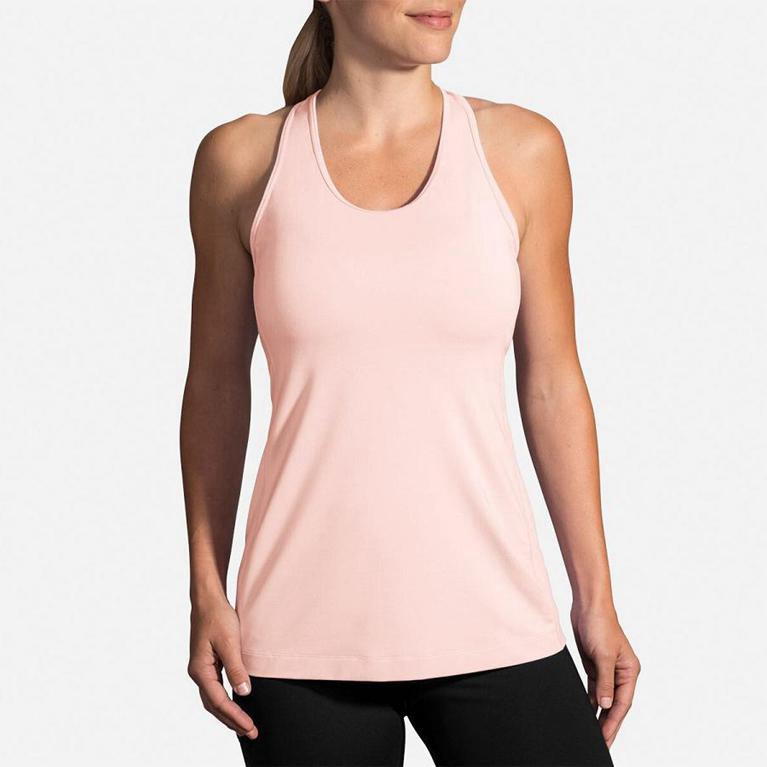 Brooks PICK-UP Running Tank Top Womens Sale - Pink (RVC905417)